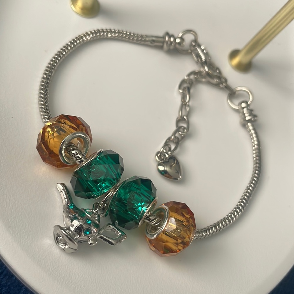 3 wishes charm bracelet